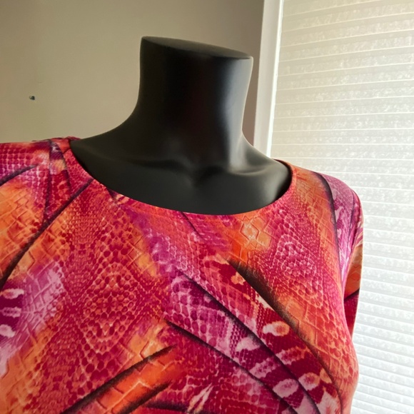 Nygard Bold Print Tunic Top Size L Asymmetrical - Picture 4 of 10